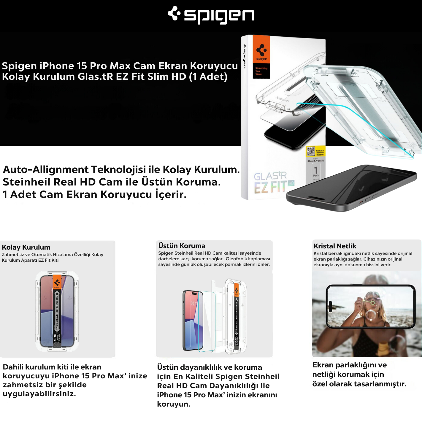 Ekran Koruyucu Bilgileri Başlık