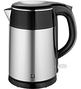 ZWILLING 1002478 su ısıtıcısı, 1,2 litre, 1.550-1.850 Watt, paslanmaz çelik/plastik, gümüş/siyah