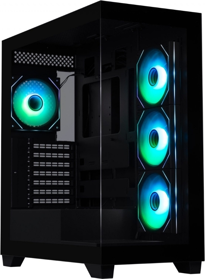 Bitfenix Ceto Premium Black 750W 80+ Bronze PSU 4x120mm FRGB Fan ATX Temperli Cam Siyah Gaming Kasa 