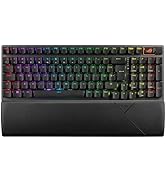 ASUS ROG Strix Scope II 96 Kablosuz Oyun Klavyesi, Üç Modlu Bağlantı, Nemlendirici Köpük ve Anahtar...