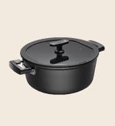 Fiskars kapaklı güveç tenceresi, çap 26 cm, dolum miktarı: 5 litre, tüm ocaklar için uygundur, alüminyum...