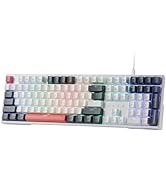 Redragon K668 RGB oyun klavyesi, 104 tuş + 4 ek kısayol tuşu, kablolu mekanik...