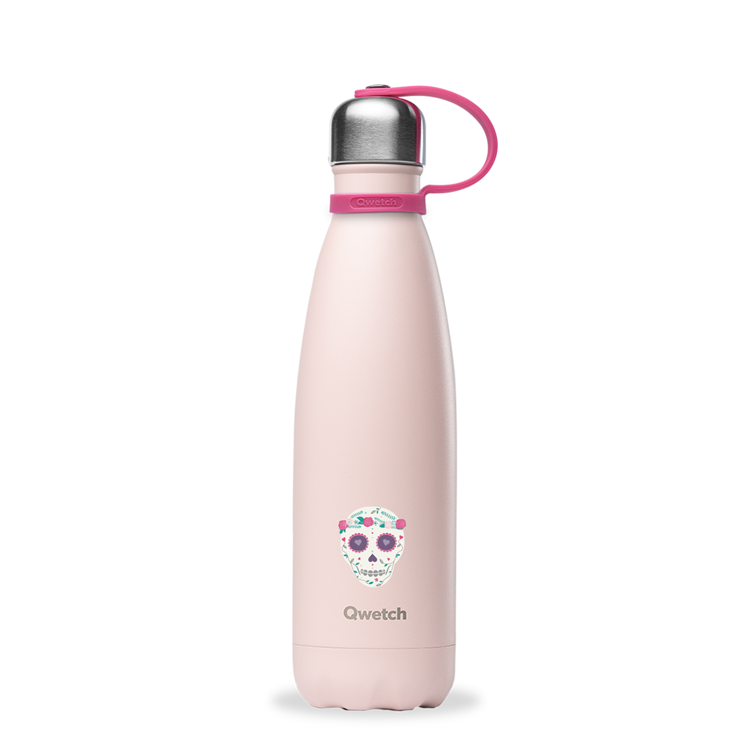 Qwetch QK9003 Kids Isı Yalıtımlı 500ml Termos - Kafatası Desenli