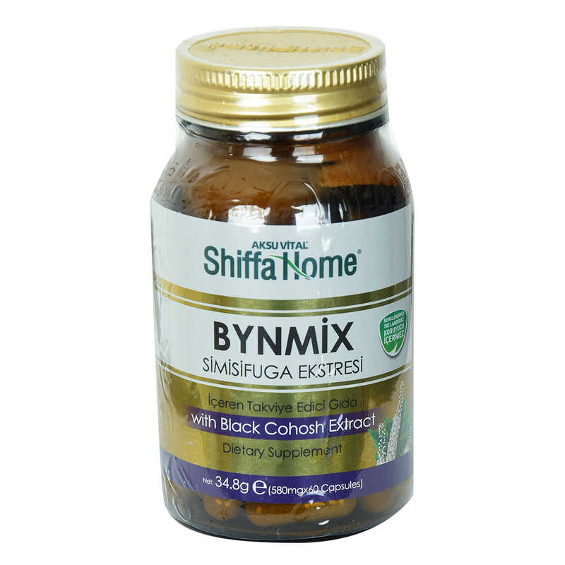 AKSU VİTAL SHİFFA HOME BYNMİX SİMİSİFUGA EKTRESİ DİYET TAKVİYESİ KAPSÜL