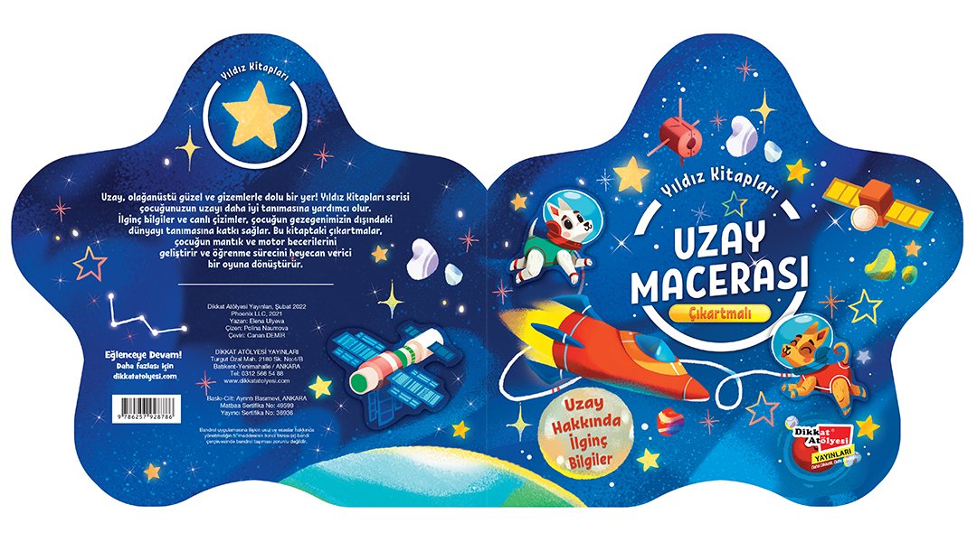 Çıkartmalı Yıldız Kitapları Serisi - Uzay Macerası