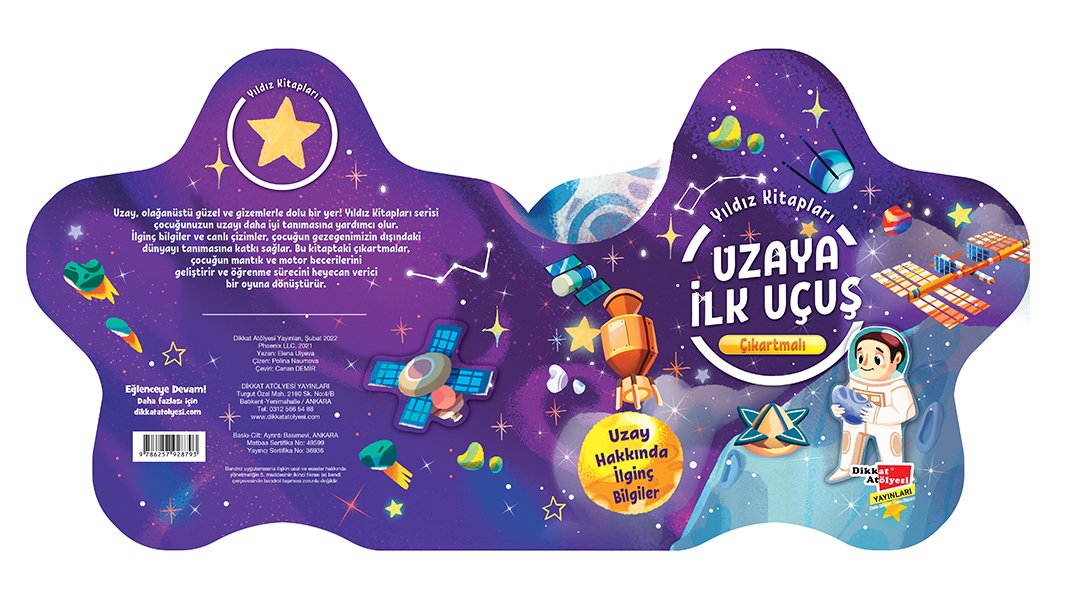 Çıkartmalarla Yıldız Kitapları Serisi -Uzaya İlk Uçuş