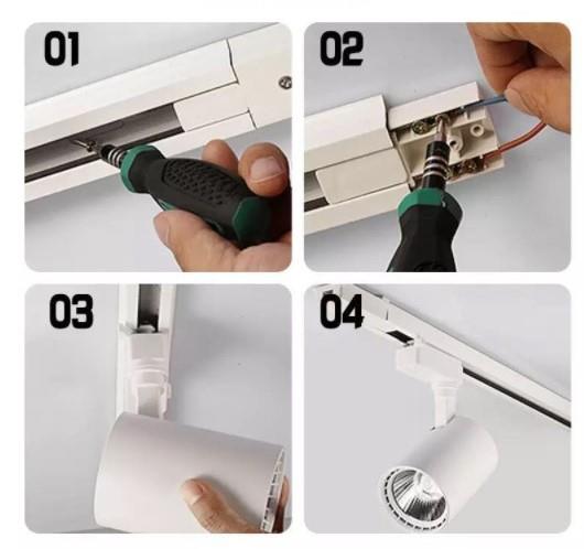 ray spot 30 watt ledli ray spot kolay kurulum