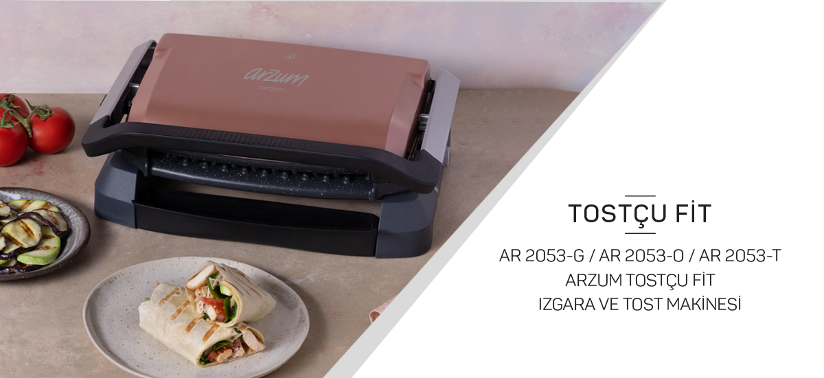 Arzum AR2053-T Tostçu Fit Toprak 2000 W Granit Tost Makinesi 11