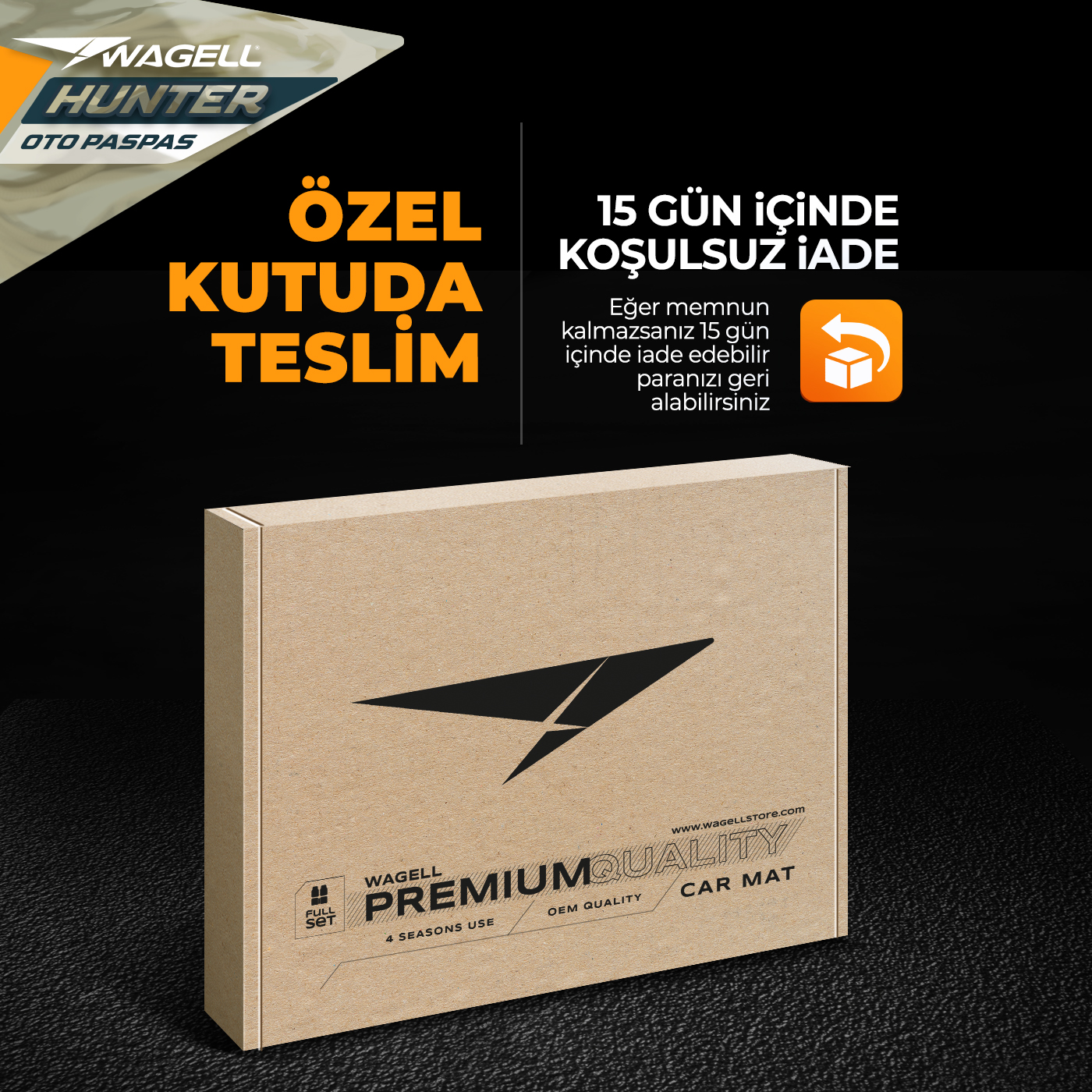 Wagell Hunter Oto Halı Paspas