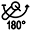 180° hareket ettirilebilir