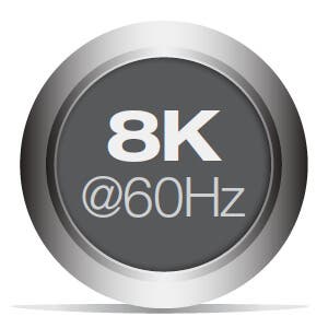 Supports up to 8K@60Hz