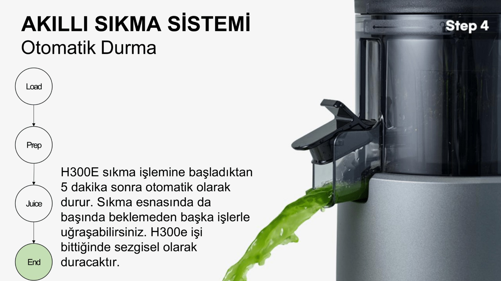 Hurom H300e Katı Meyve Sıkacağı Mat Siyah Fiyatı