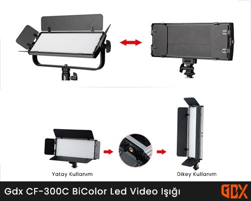Gdx CF-300C BiColor Led Video Işığı