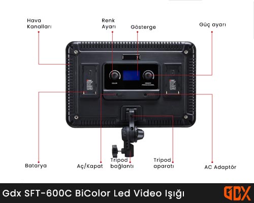 Gdx SFT-600C BiColor Led Video Iþýðý