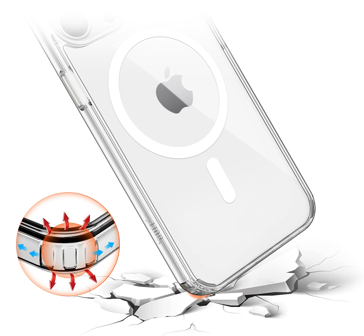 Buff iPhone 11 MagSafe Air Hybrid Kılıf - Şeffaf