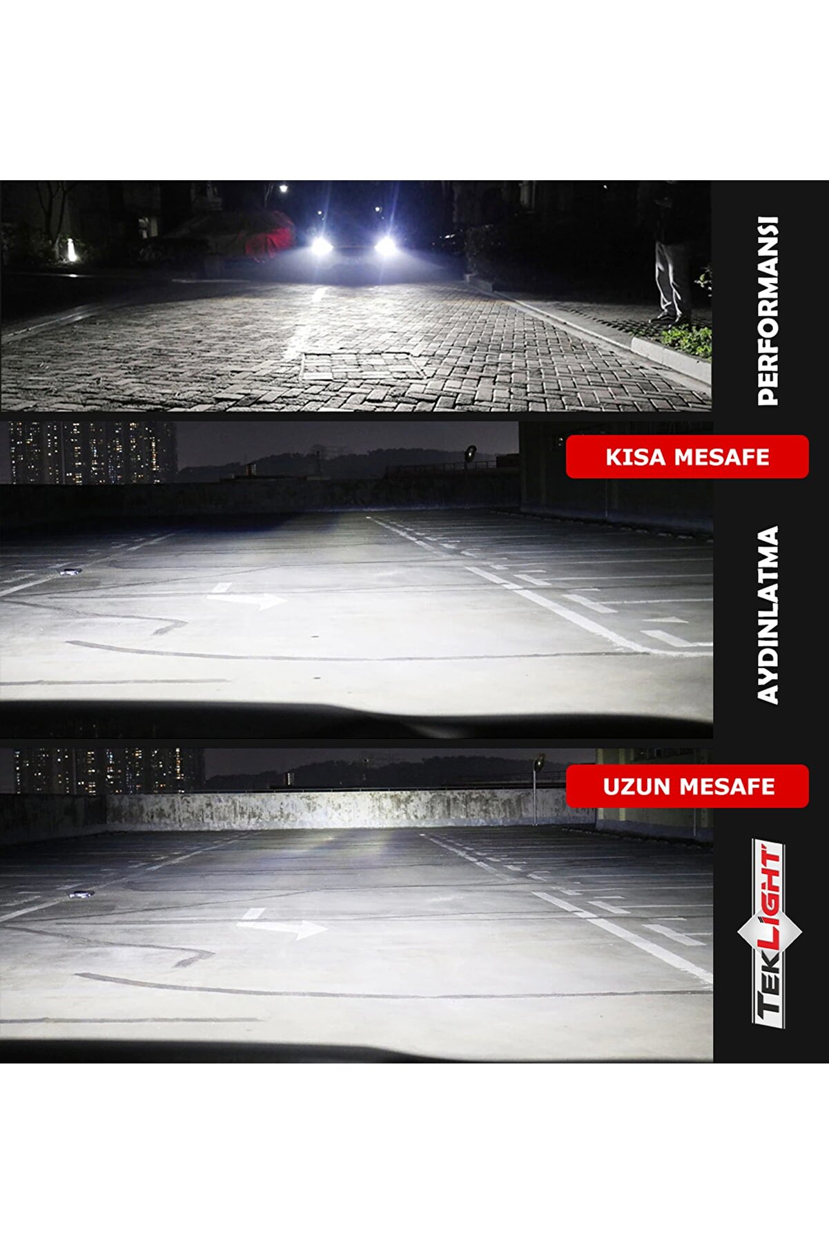 Teklight H4 Led Xenon Far Ampulu Uzun-kısa 10000 Lümen Şimşek Etkili