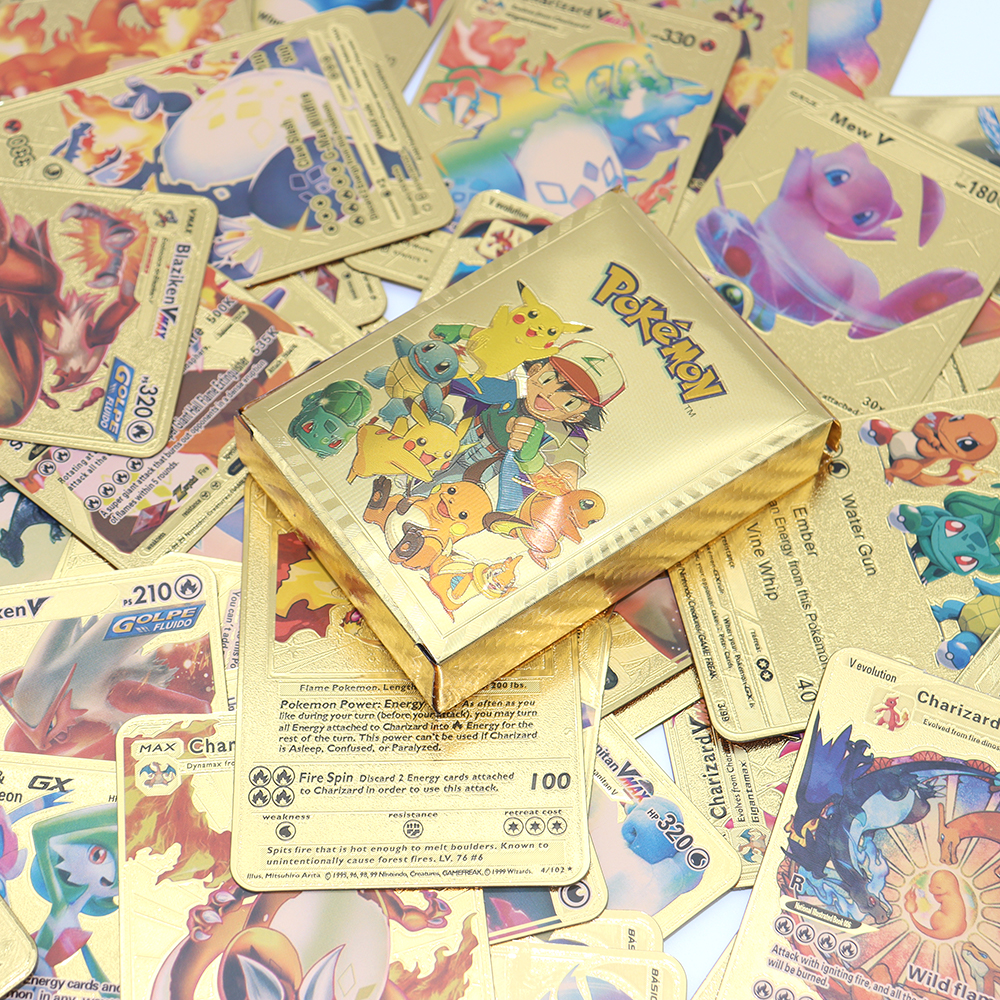 Pokemon Vmax Gold Card Tcg Dx Gx Altın Varaklı Fiyatı