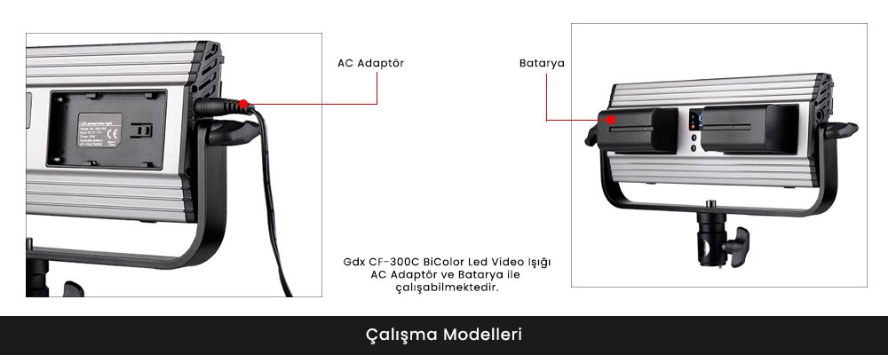 Gdx CF-150C BiColor Led Video Işığı