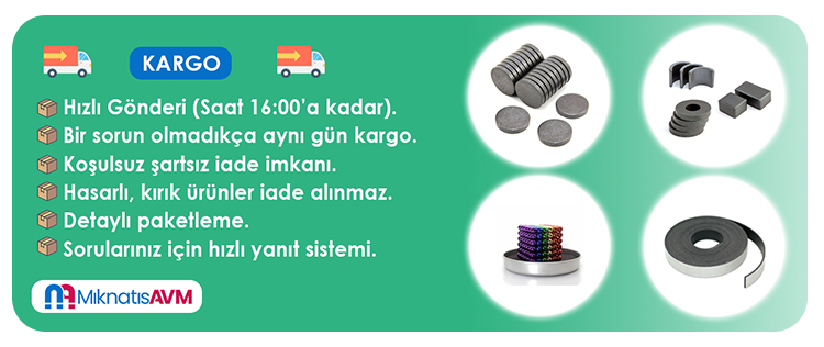 Mıknatıs AVM Kargo Bilgileri