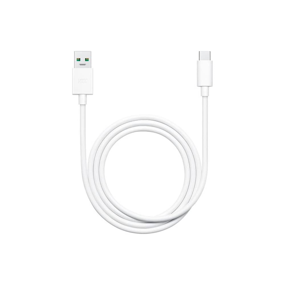 Oppo Super Vooc DL129 USB Type-C Şarj ve Data Kablosu Beyaz 1 Metre : Amazon.com.tr: Elektronik