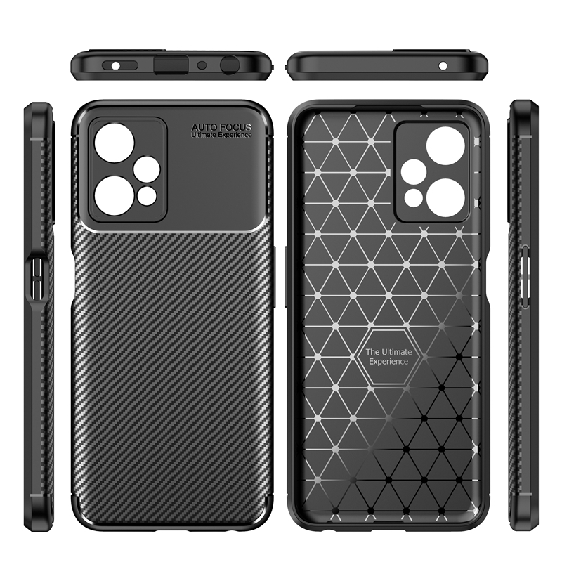 Soft TPU Carbon Fiber Auto Focus Shockproof Mobile Phone Back Cover Case For OnePlus Nord CE 2 Lite N10 N100 N200