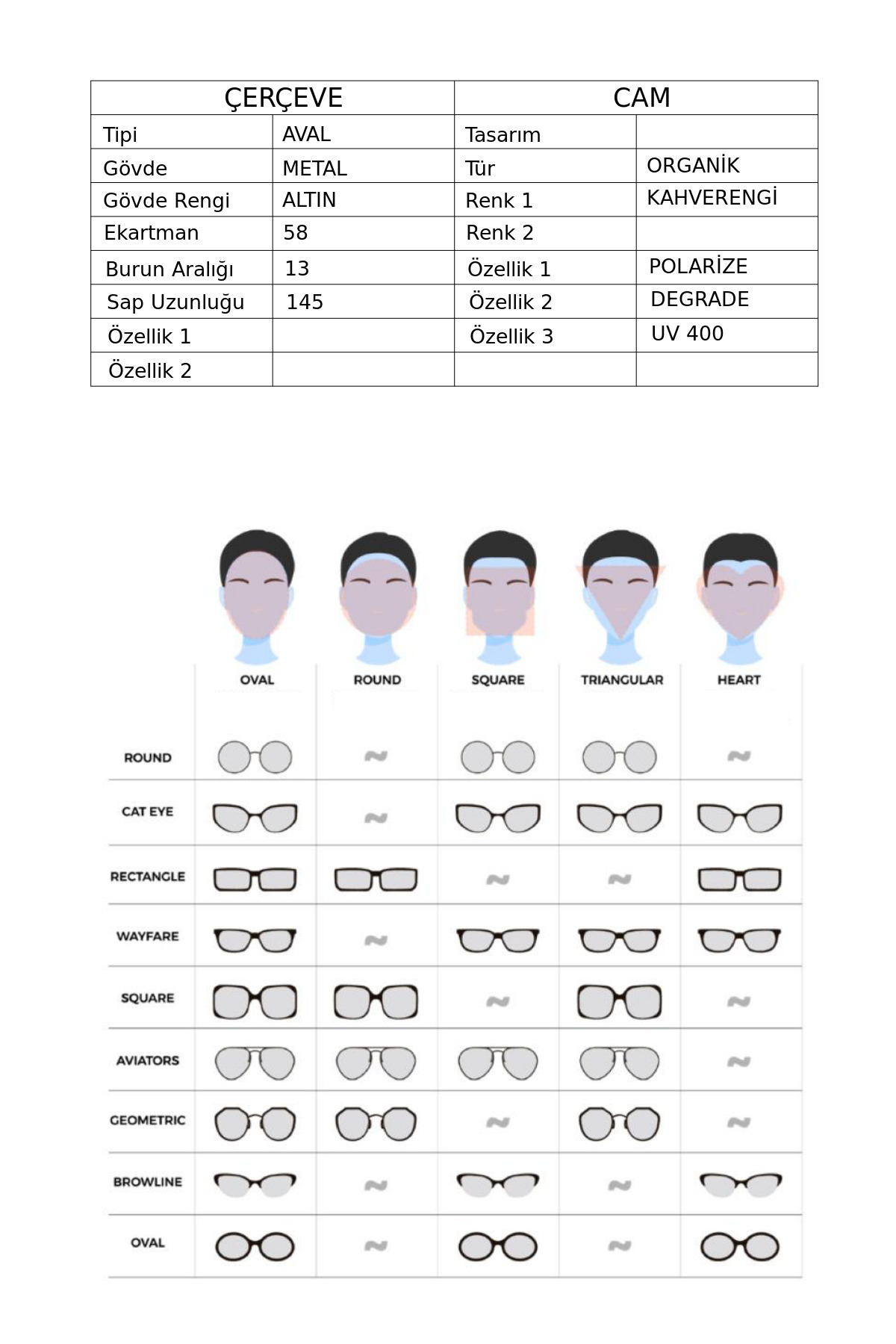 Ürun Özellik Görseli