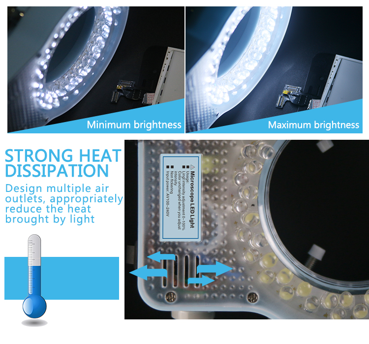 SUNSHINE SS-033 56LED lampe dedicated to stereo microscope lighting