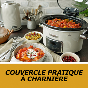 Couvercle pratique à charnière