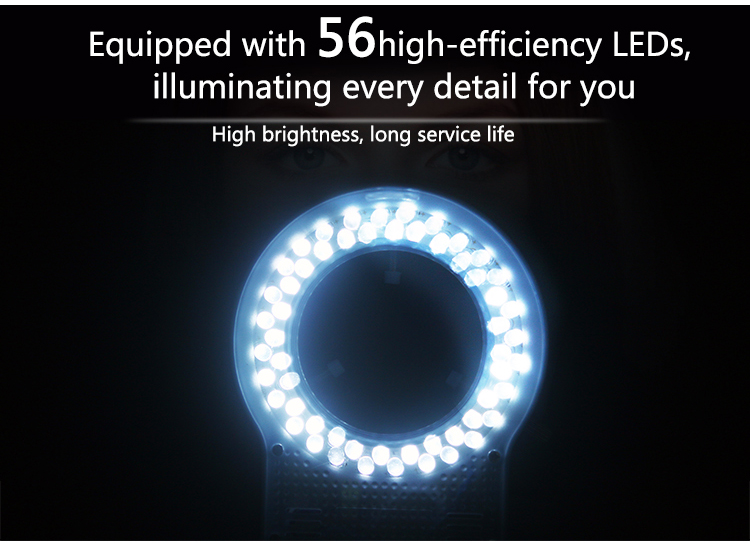 SUNSHINE SS-033 56LED lampe dedicated to stereo microscope lighting