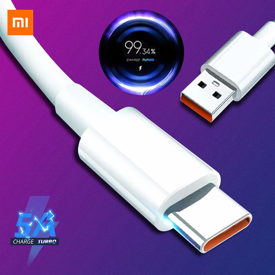 Xiaomi resmi tip C kablo 5A şarj Turbo hızlı şarj Usb C şarj kablosu Xiaomi Mi 11 10i 5G Redmi not 9 Pro 9T|Cep Telefonu Kabloları| - AliExpress