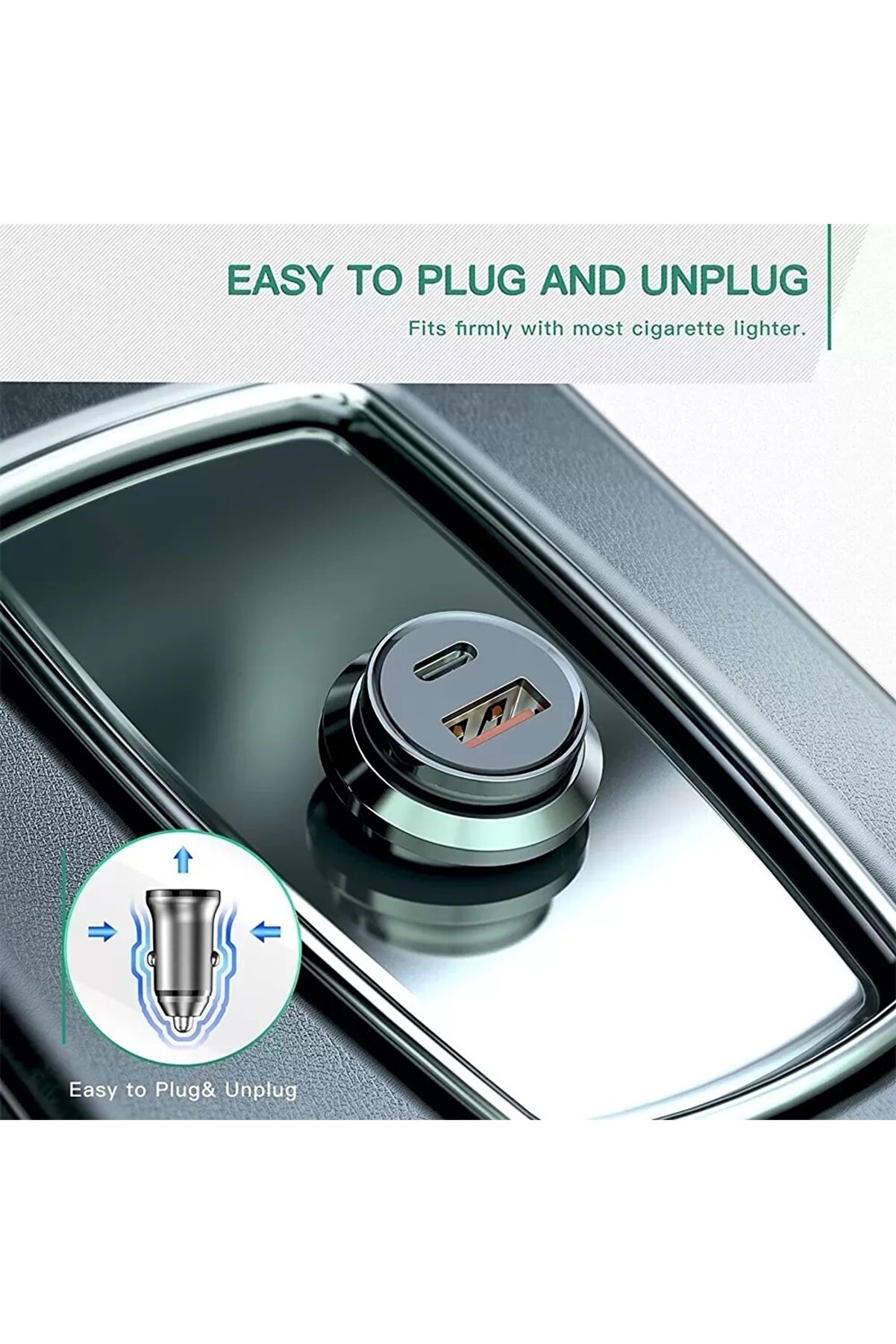 CAFELE 20w Qualcomm 3.0 Type-c Usb Hızlı Araç Çakmak Şarj Cihazı