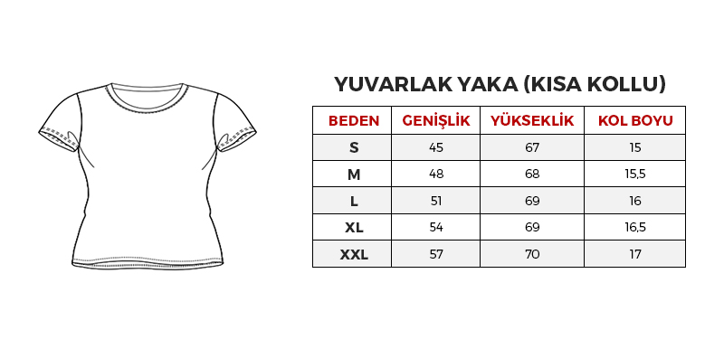 Kadın Yuvarlak Yaka T-shirt