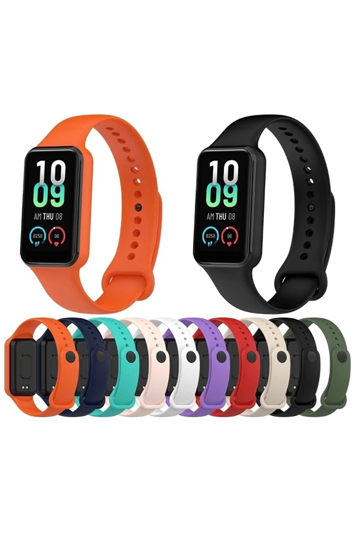 Ekoodukkan Amazfit Band 7 Akıllı Bileklik Uyumlu Silikon Kordon Kayış