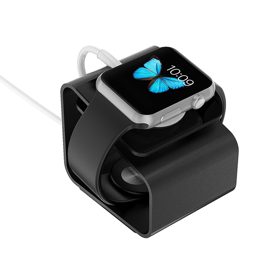 Aluminium Metal Stand Holder For Apple Watch Charging Support For iWatch Convenient Cable Hole For SmartWatch (12)
