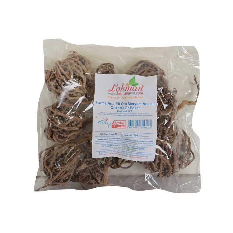 LOKMANAVM FATMA ANA ELİ OTU MERYEM ANA ELİ OTU 100 GR PAKET