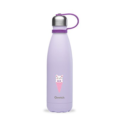Qwetch QK9005 Kids Isı Yalıtımlı 500ml Termos - Kedi Desenli