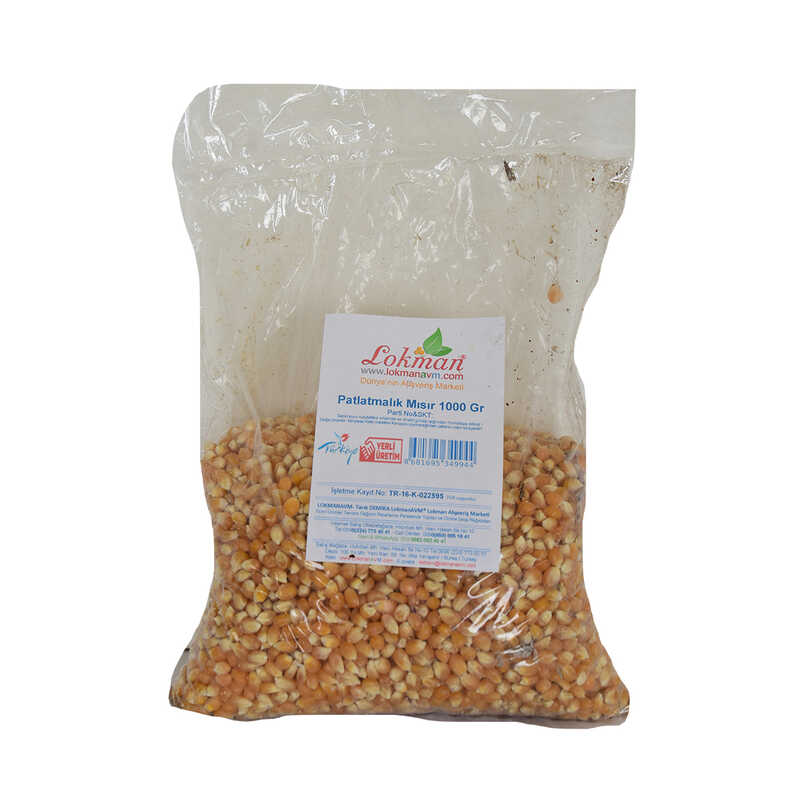 LOKMANAVM PATLATMALIK MISIR 1000 GR PAKET