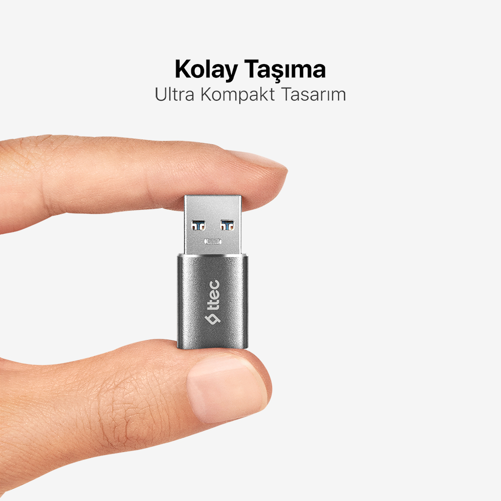 TTEC USB-A 3.0 – Type-C OTG Dönüştürücü Adaptör