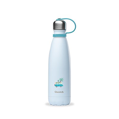 Qwetch QK9007 Kids Isı Yalıtımlı 500ml Termos - Minibüs Desenli