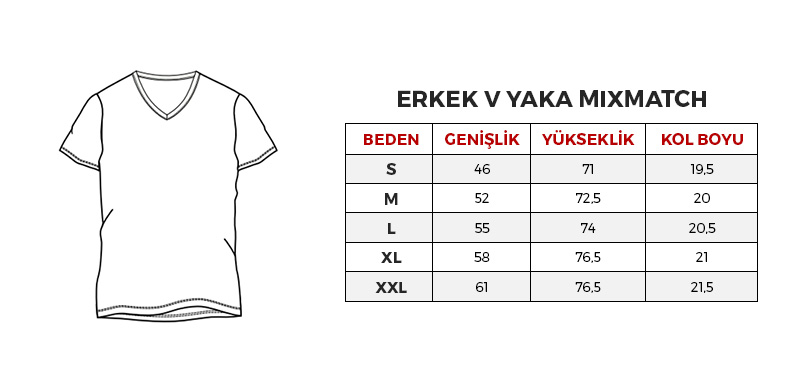 V Yaka T-shirt