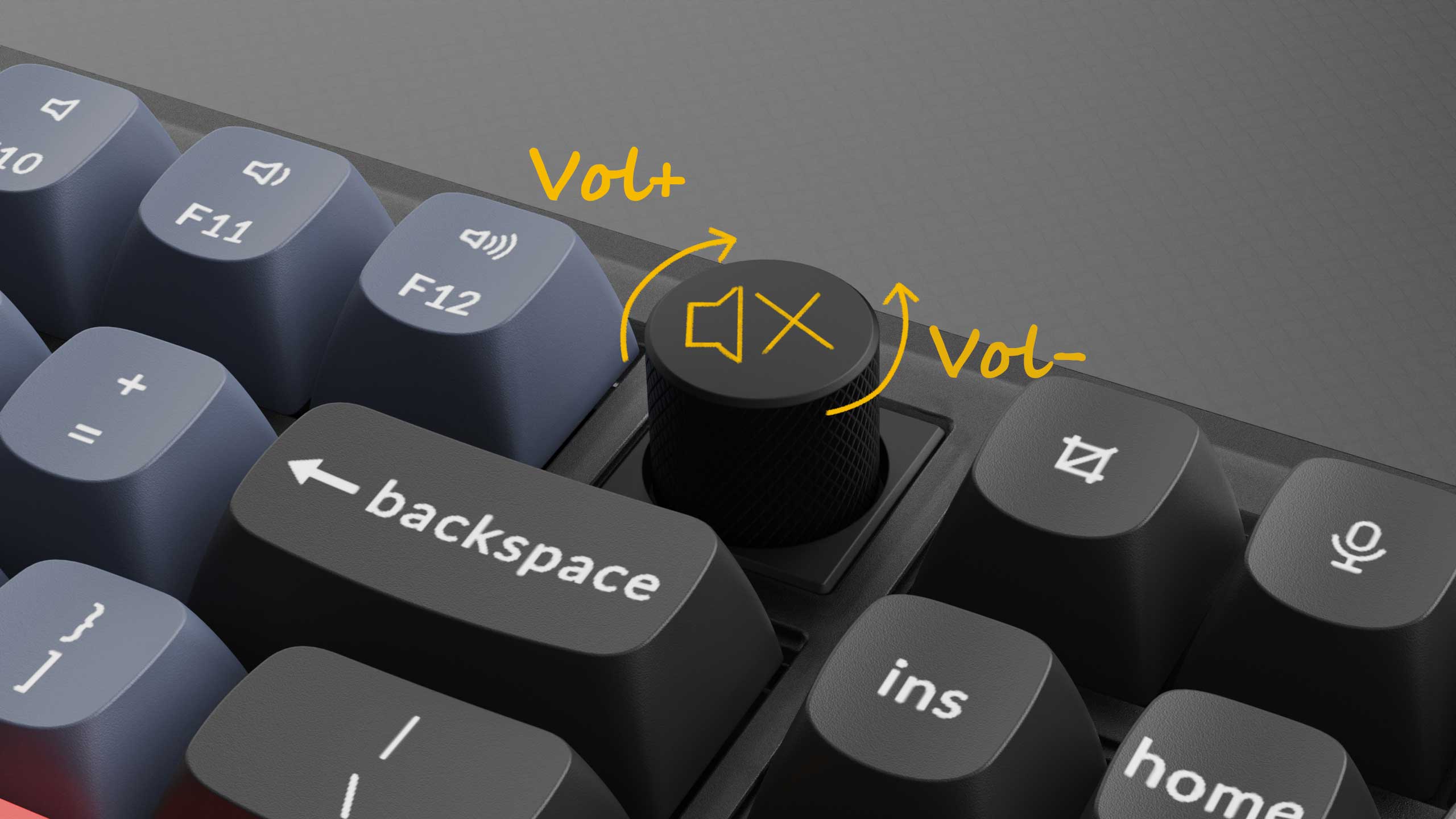 Rotary encoder function of Keychron Q3 80% TKL Custom Mechanical Keyboard