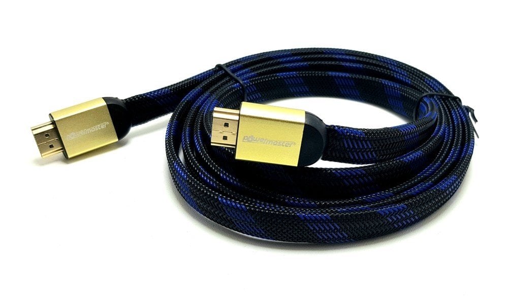 Powermaster 1.8Metre Full HD 4K 3D ÃrgÃ¼lÃ¼ Flat HDMI Kablo