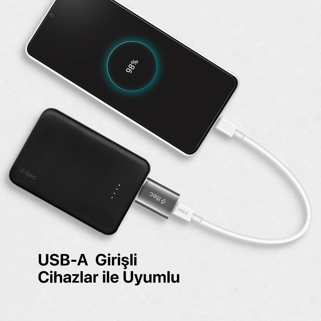 TTEC USB-A 3.0 – Type-C OTG Dönüştürücü Adaptör