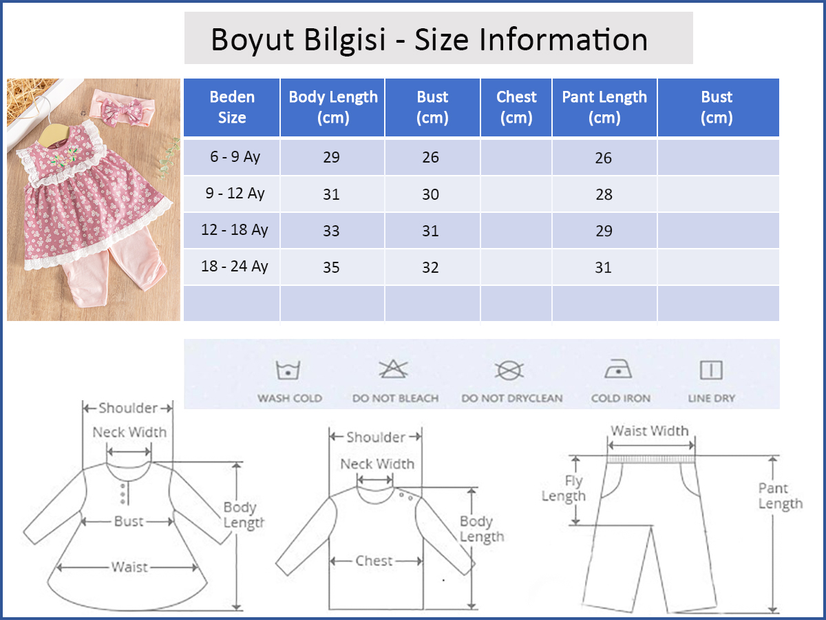 Babymod kız bebek takım