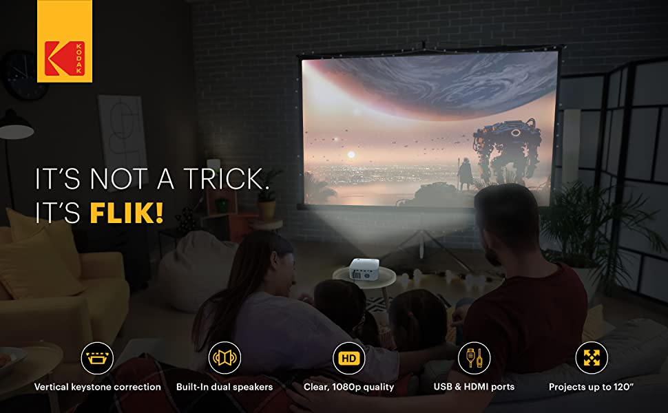 Kodak Flik X10 1080p FHD mini Projektör