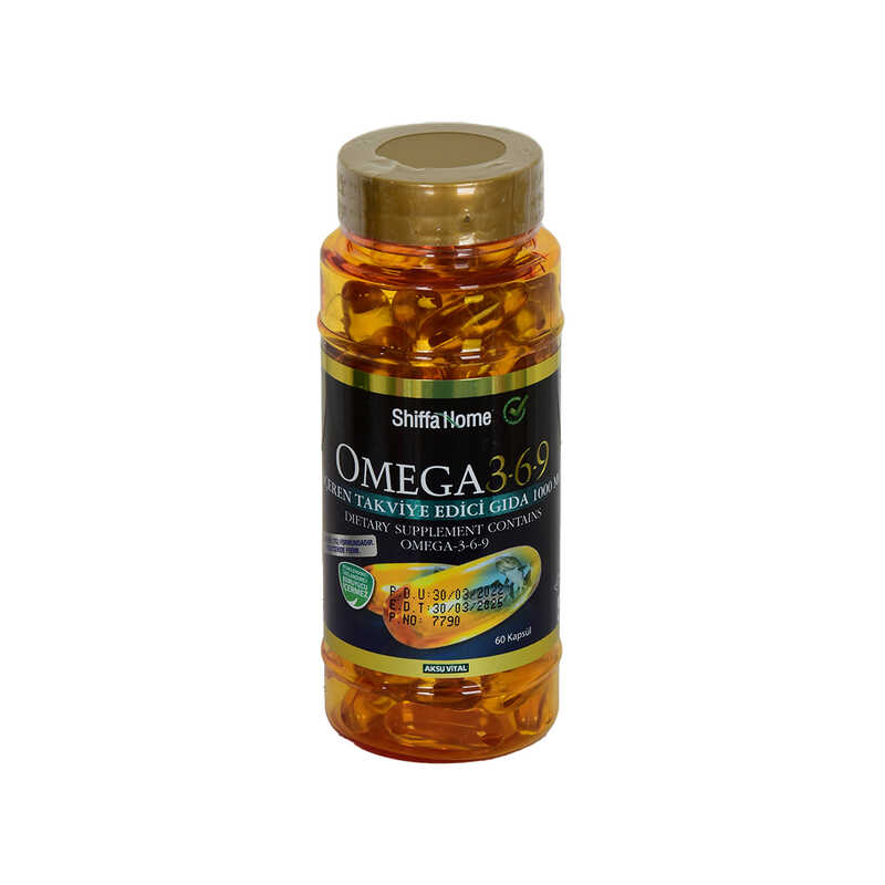AKSUVİTAL SHİFFA HOME OMEGA 3-6-9 1000 MG (DHA+EPA 550 MG) YUMUŞAK 60 KAPSÜL