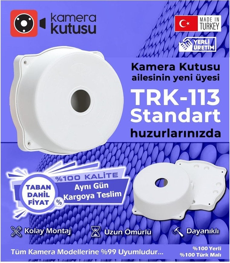 Standart GÃ¼venlik Kamera Montaj Kutusu TRK-113