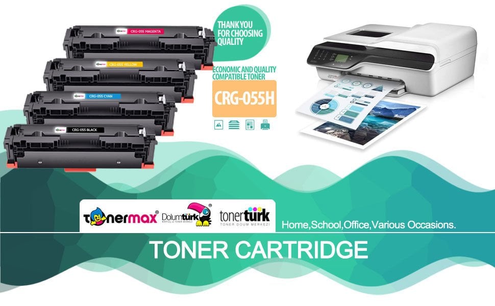 Canon CRG-055h Muadil Toner Takım / LBP-662Cdw / LBP-664Cx / MF-741Cdw / MF-742Cdw / MF-743Cdw / MF-744Cd / MF-745Cdw / MF-746Cx