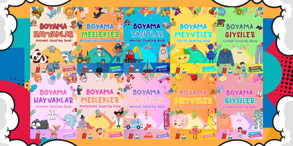 Bdkitap Eğlenceli Boyama Kitapları