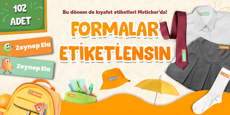 En Sevilen Okul Etiketleri